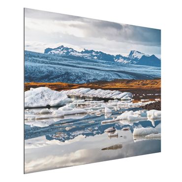 Tableau sur aluminium - Glacier Lagoon