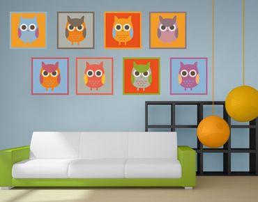 Sticker mural - Owls Sticker Set