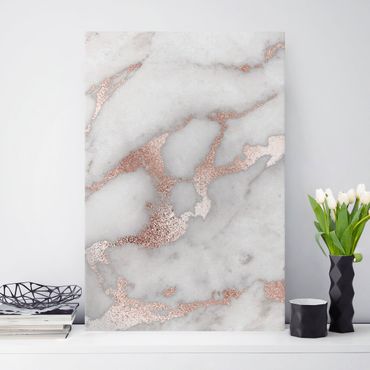 Impression sur toile - Marble Look With Glitter