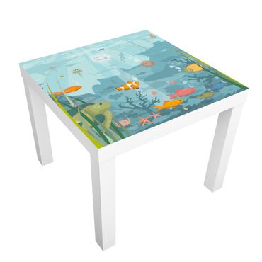 Papier adhésif pour meuble IKEA - Lack table d'appoint - No.EK57 Oceanic Landscape
