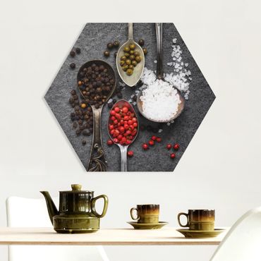 Hexagon Picture Forex - Spices In Antique Spoons
