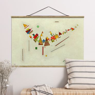Tableau en tissu avec porte-affiche - Wassily Kandinsky - Angular Swing