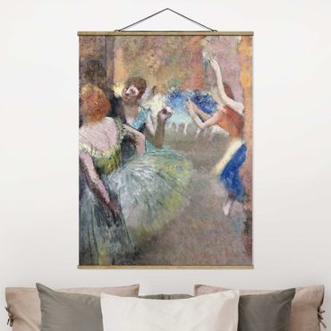 Tableau en tissu avec porte-affiche - Edgar Degas - Ballet Scene