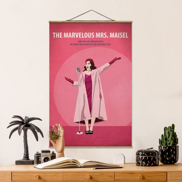 Tableau en tissu avec porte-affiche - Film Poster The Marvelous Mrs. Maisel
