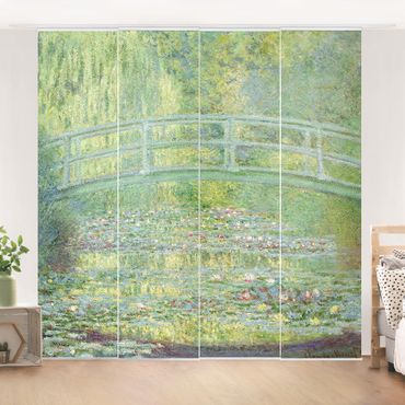 Panneau coulissant - Claude Monet - Japanese Bridge