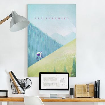 Impression sur toile - Travel Poster - The Pyrenees
