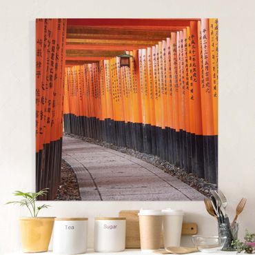 Impression sur toile - A Thousand Red Torii