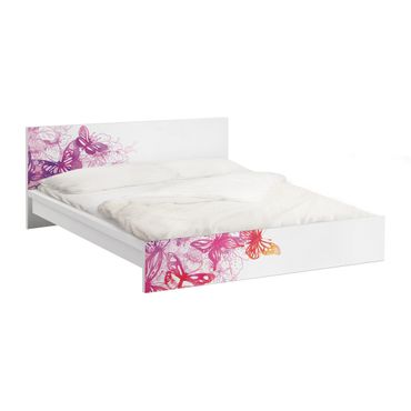 Papier adhésif pour meuble IKEA - Malm lit 140x200cm - Butterfly Dream