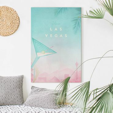 Impression sur toile - Travel Poster - Viva Las Vegas