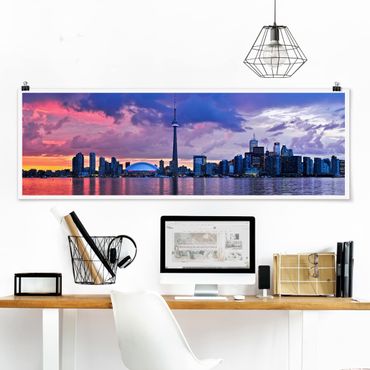 Poster panoramique architecture & skyline - Fascinating Toronto