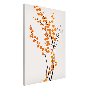 Tableau magnétique - Graphical Plant World - Berries Orange