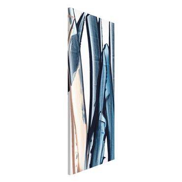 Tableau magnétique - Blue And Beige Stripes