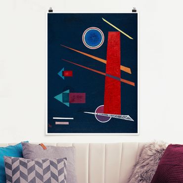 Poster reproduction - Wassily Kandinsky - Powerful Red