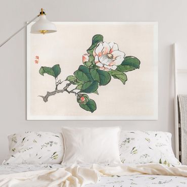 Impression sur toile - Asian Vintage Drawing Apple Blossom