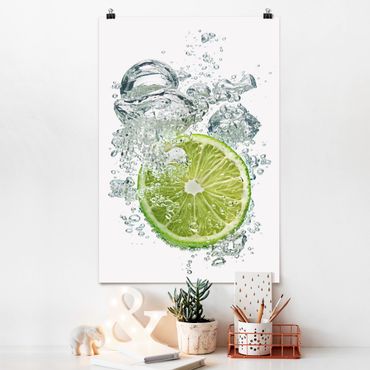 Poster cuisine - Lime Bubbles
