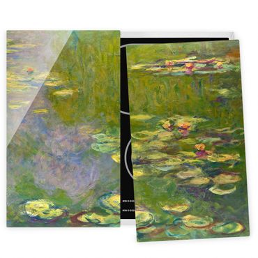 Cache plaques de cuisson en verre - Claude Monet - Green Waterlilies