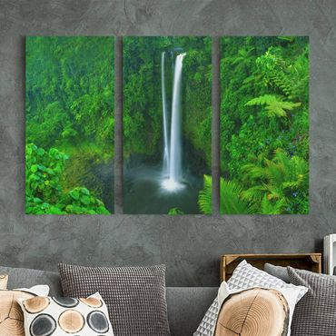 Impression sur toile 3 parties - Heavenly Waterfall