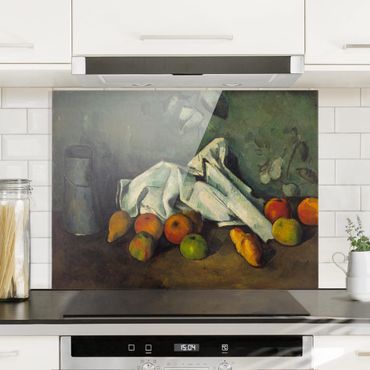 Fond de hotte - Paul Cézanne - Milk Can And Apples