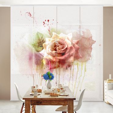 Set de panneaux coulissants - Watercolour Rose
