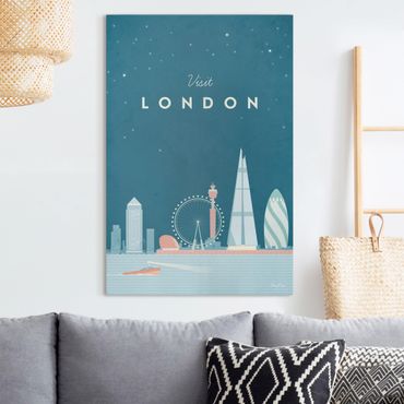 Impression sur toile - Travel Poster - London