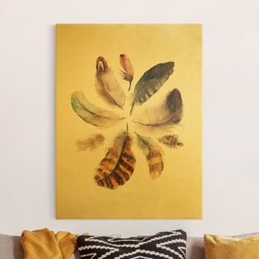Tableau sur toile or - Feather Collection