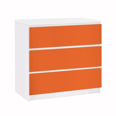 Papier adhésif pour meuble IKEA - Malm commode 3x tiroirs - Colour Orange