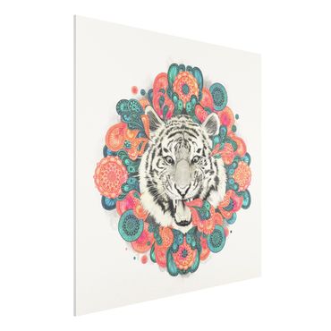 Impression sur forex - Illustration Tiger Drawing Mandala Paisley