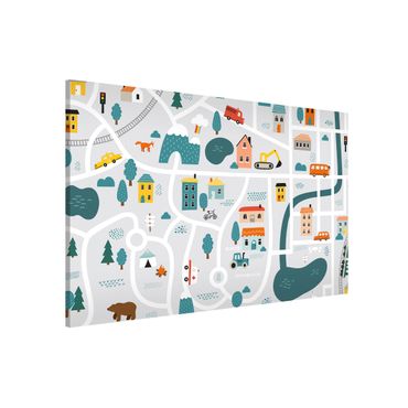 Tableau magnétique - Playoom Mat Smalltown - From the City Into Nature