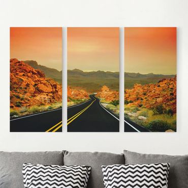 Impression sur toile 3 parties - Valley Of Fire
