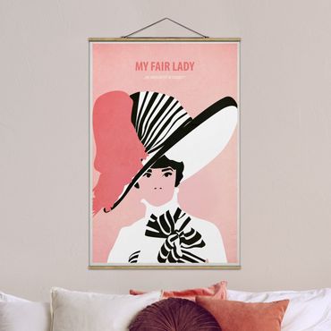 Tableau en tissu avec porte-affiche - Film Poster My Fair Lady