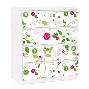 Papier adhésif pour meuble IKEA - Malm commode 4x tiroirs - Spring awakening