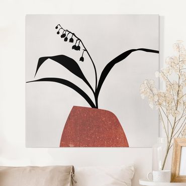 Impression sur toile - Graphical Plant World - Lily Of The Valley