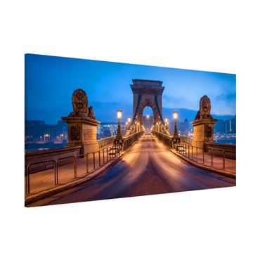 Tableau magnétique - Chain Bridge In Budapest At Night