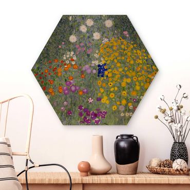 Hexagone en bois - Gustav Klimt - Cottage Garden