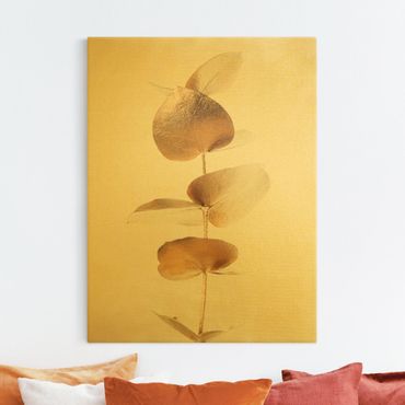 Tableau sur toile or - Golden Eucalyptus