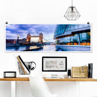 Poster panoramique architecture & skyline - Cityhall London