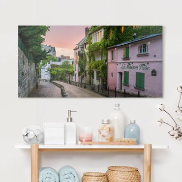Impression sur toile - Rose Coloured Twilight In Paris