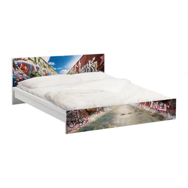 Papier adhésif pour meuble IKEA - Malm lit 160x200cm - Skate Graffiti
