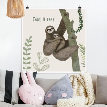 Poster - Sloth Sayings - Easy