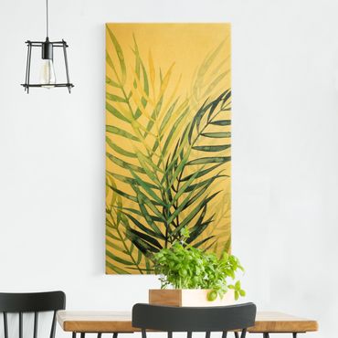 Tableau sur toile or - Tropical Foliage - Palm Tree