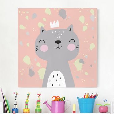 Impression sur toile - Naughty Cat