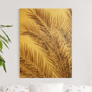 Tableau sur toile or - Bronze Coloured Palm Fronds