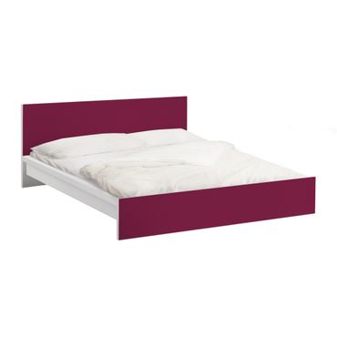 Papier adhésif pour meuble IKEA - Malm lit 160x200cm - Colour Wine Red