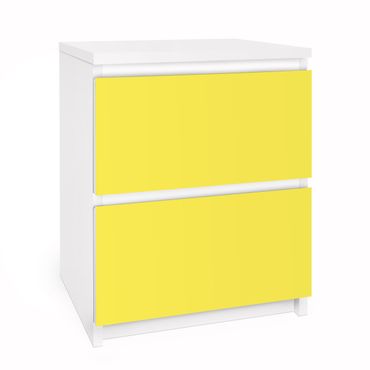 Papier adhésif pour meuble IKEA - Malm commode 2x tiroirs - Colour Lemon Yellow