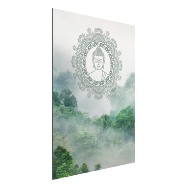 Tableau sur aluminium - Buddha Mandala In Fog