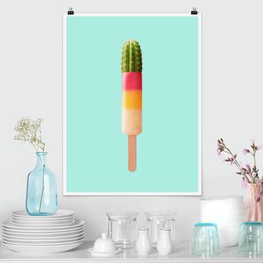 Poster reproduction - Popsicle With Cactus