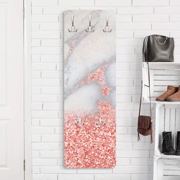 Porte-manteau - Marble Look With Pink Confetti