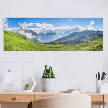 Impression sur toile - Swiss Alpine Panorama