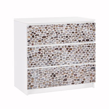 Papier adhésif pour meuble IKEA - Malm commode 3x tiroirs - Andalusian Stone Wall