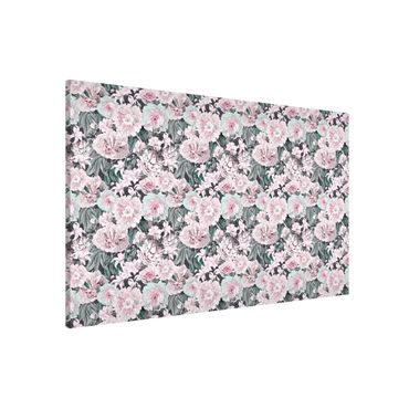 Tableau magnétique - Nostalgic Peonies In Pastel Pink
